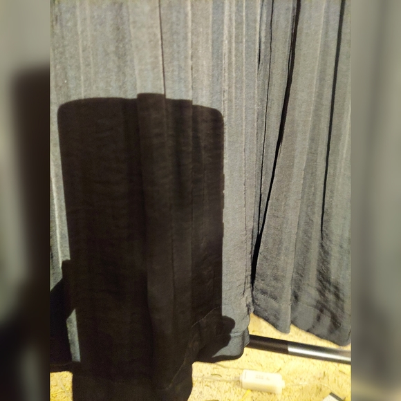 Free People Embroidered Black Mandarin collared dress - Picture 4 of 8